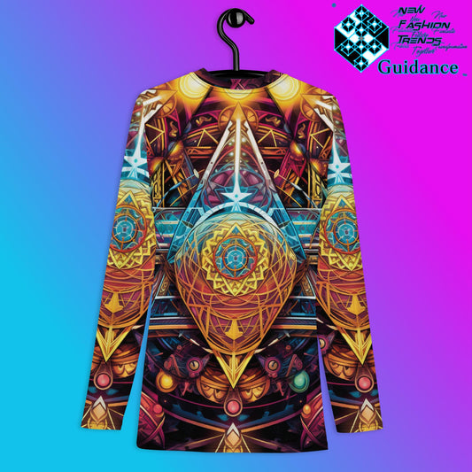 Men's Rash Guard Shirt - Abstract Harmony Design - XGuidance