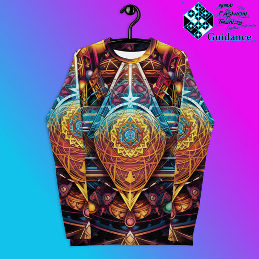 Men's Rash Guard Shirt - Abstract Harmony Design - XGuidance