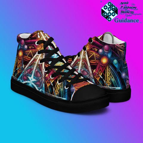 Men's Canvas Shoes - Trendy High Tops - XGuidance