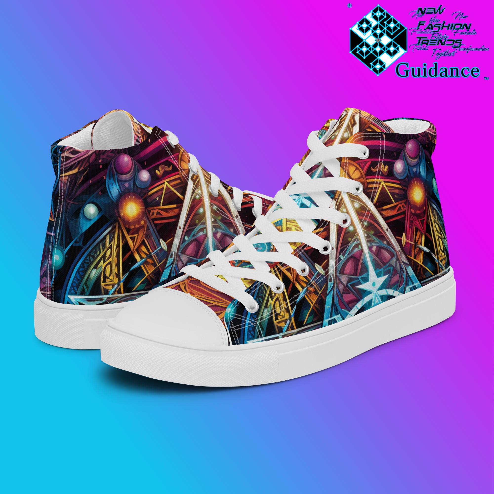 Men's Canvas Shoes - Trendy High Tops - XGuidance