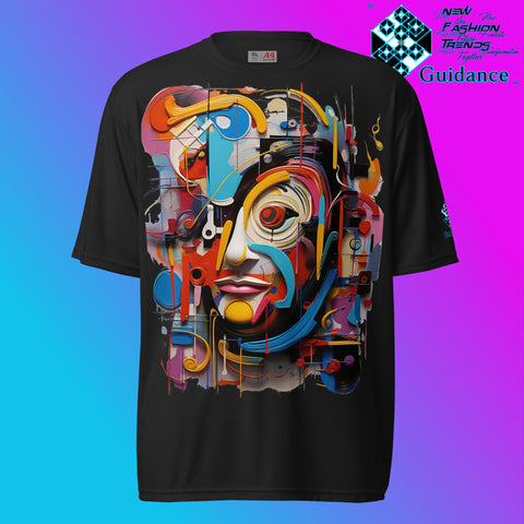 Abstract Face T-shirt - Performance Shirt - XGuidance