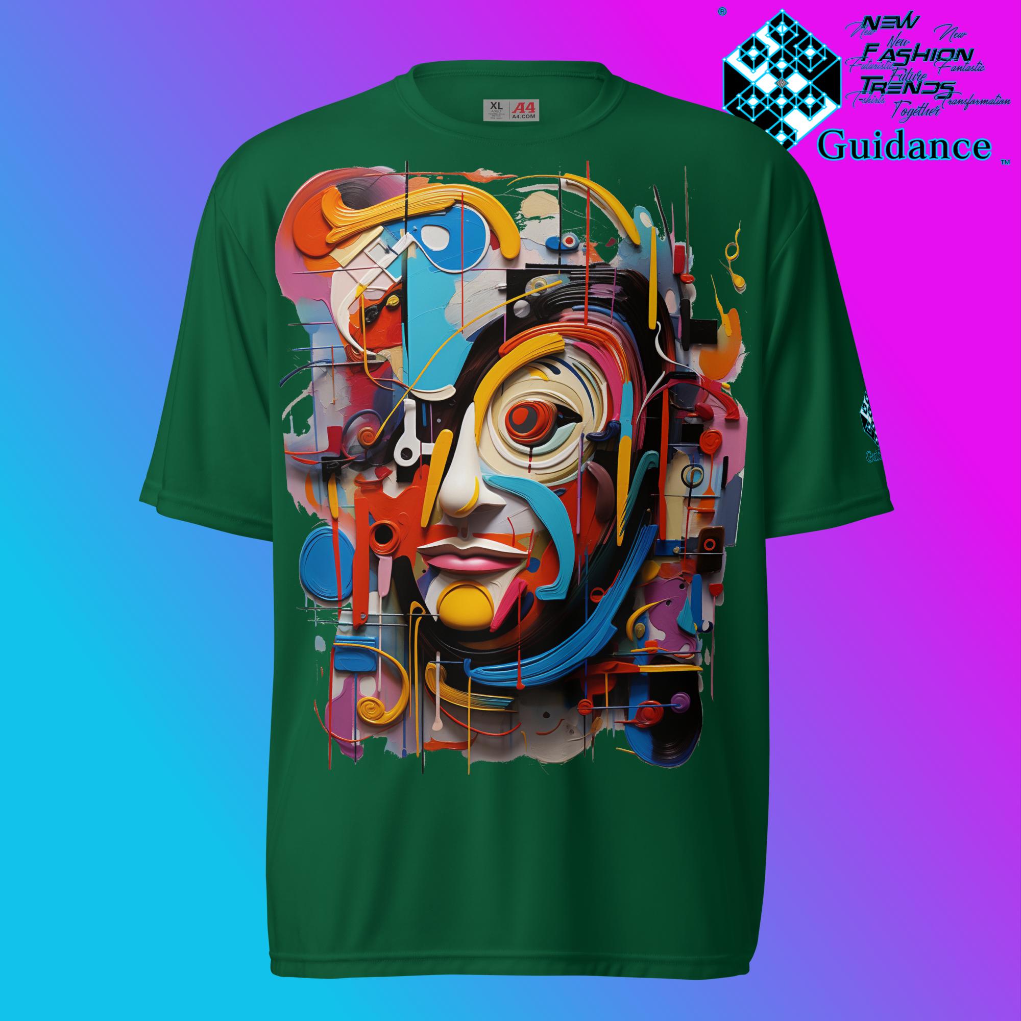 Abstract Face T-shirt - Performance Shirt - XGuidance