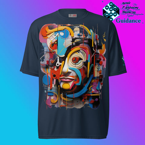 Abstract Face T-shirt - Performance Shirt - XGuidance